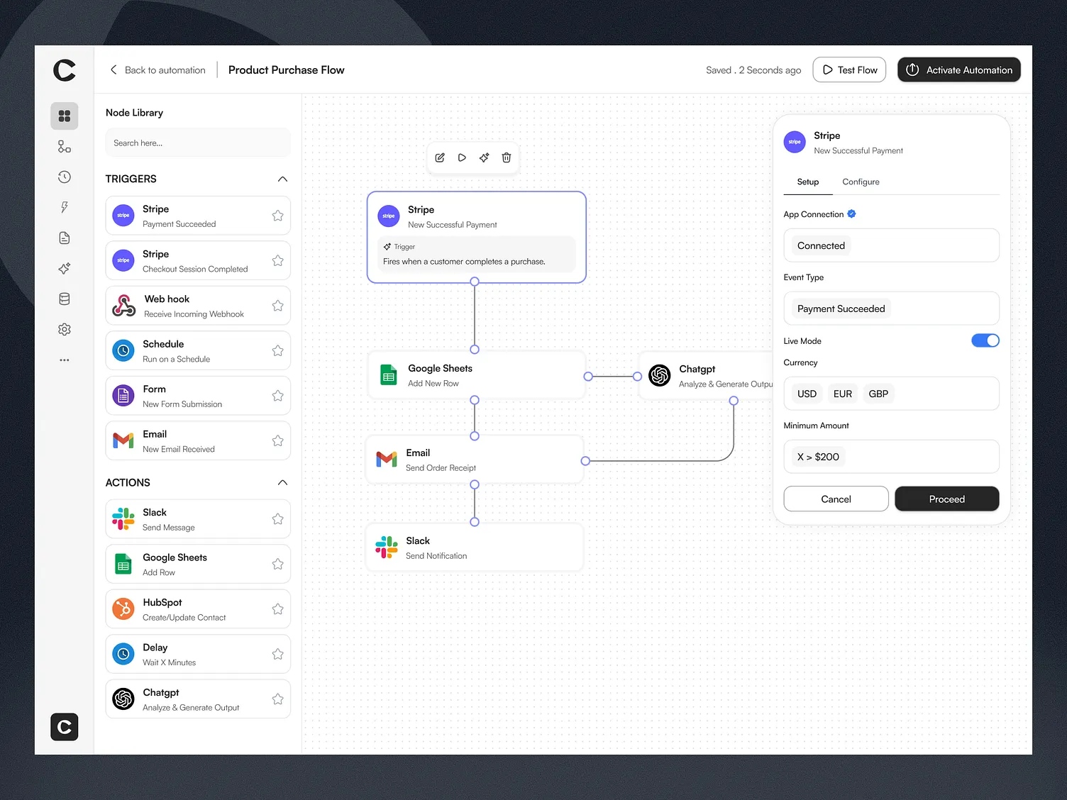 Orbit Connect Automated Workflow App